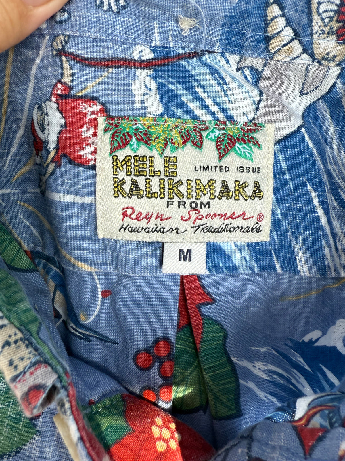 Reyn Spooner Mele Kalikimaka Christmas Surfer Hawaiian Men’s Shirt Medium