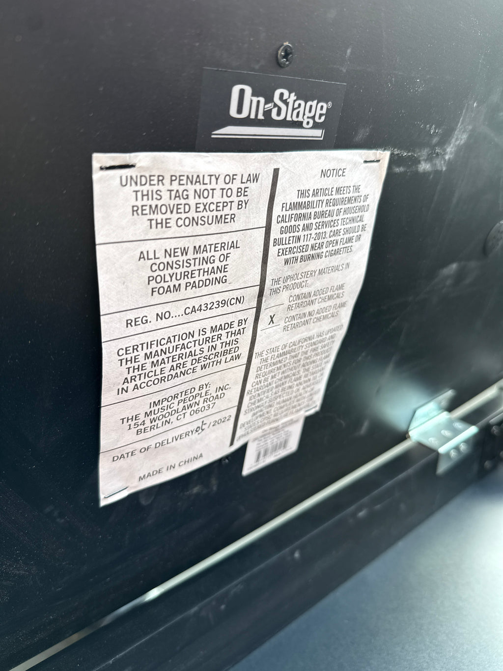 Used On Stage Piano Bench